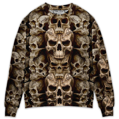 Sweater / S Skull Dark Inside Everyone - Sweater - Ugly Christmas Sweaters - Owls Matrix LTD