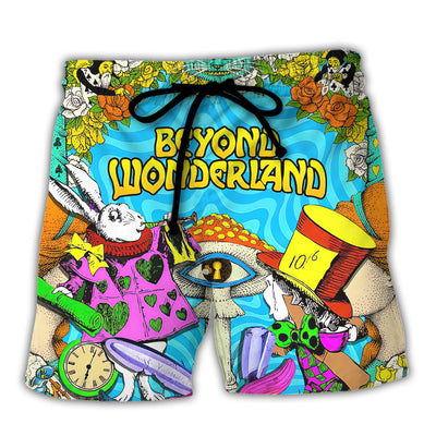 Music Event Beyond Wonderland Amazing Festival Colorful Style - Beach Short - Owls Matrix LTD