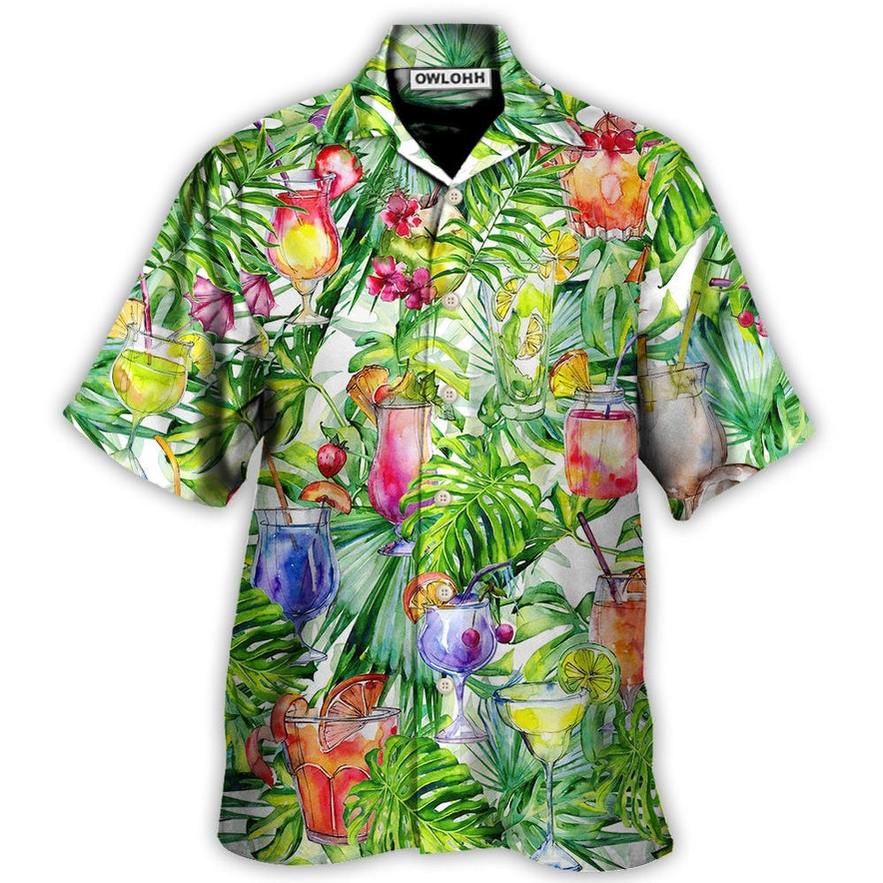 Hawaiian Shirt / Adults / S Cocktail Beach Drinks Bar Party - Hawaiian Shirt - Owls Matrix LTD