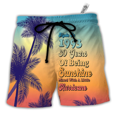 Age - Made In 1993 30 Years Of Being Sunshine Hurricane - Beach Short - Owls Matrix LTD