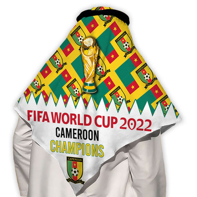 110x110cm World Cup 2022 Cameroon Champions - Keffiyeh - Owls Matrix LTD