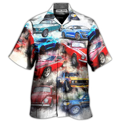 Hawaiian Shirt / Adults / S Car Classic Portrait For Car Lovers - Hawaiian Shirt - Owls Matrix LTD