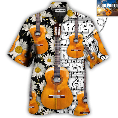 1 / Adults / S Guitar Various Style Custom Photo - Hawaiian Shirt - Owls Matrix LTD