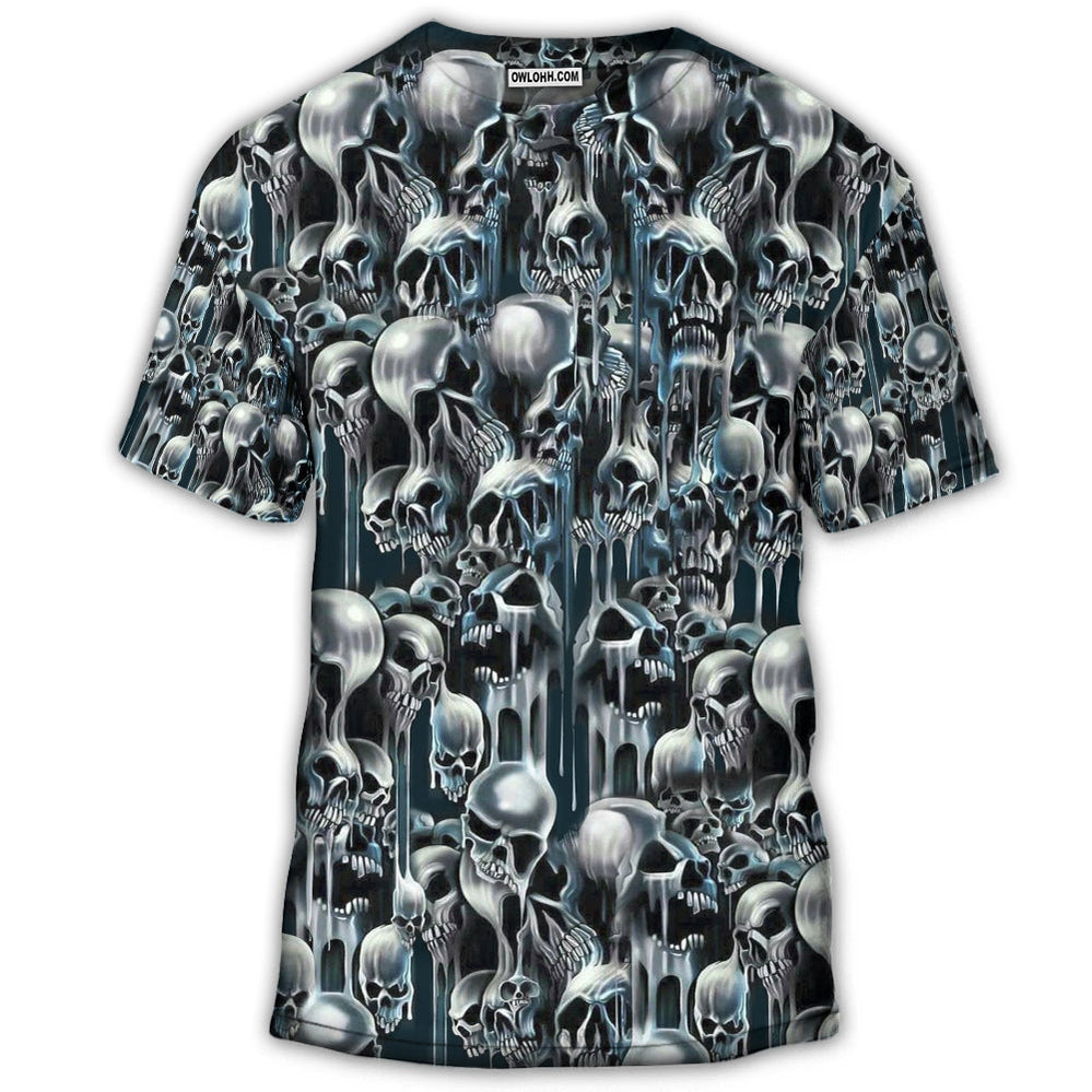 S Skull It's Hot in Here - Round Neck T-shirt - Owls Matrix LTD