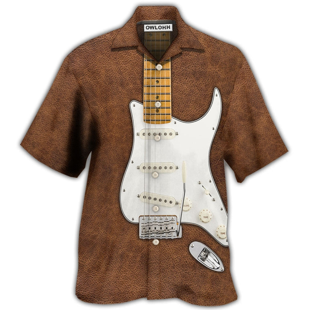 Hawaiian Shirt / Adults / S Guitar That's What I Do I Pet Cats - Hawaiian Shirt - Owls Matrix LTD