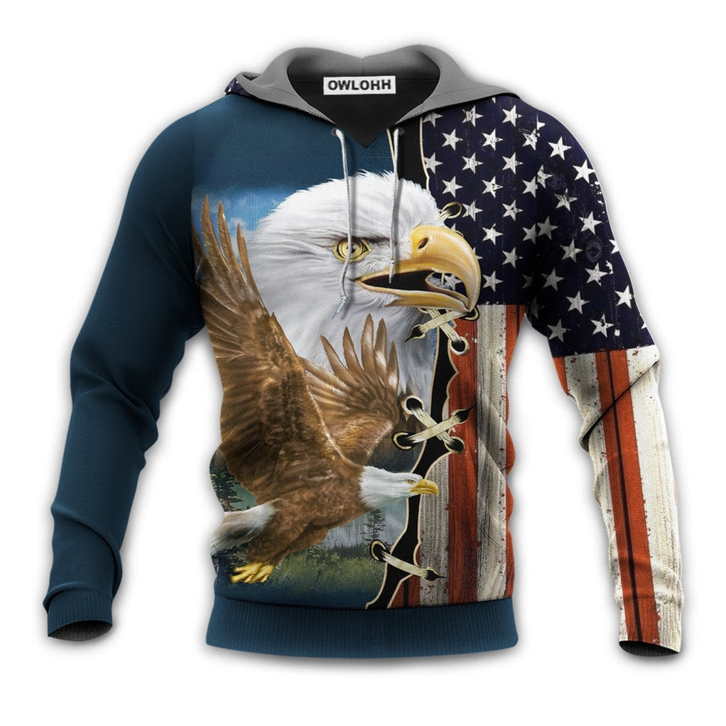 America Eagle Wildlife Faith - Hoodie - Owls Matrix LTD
