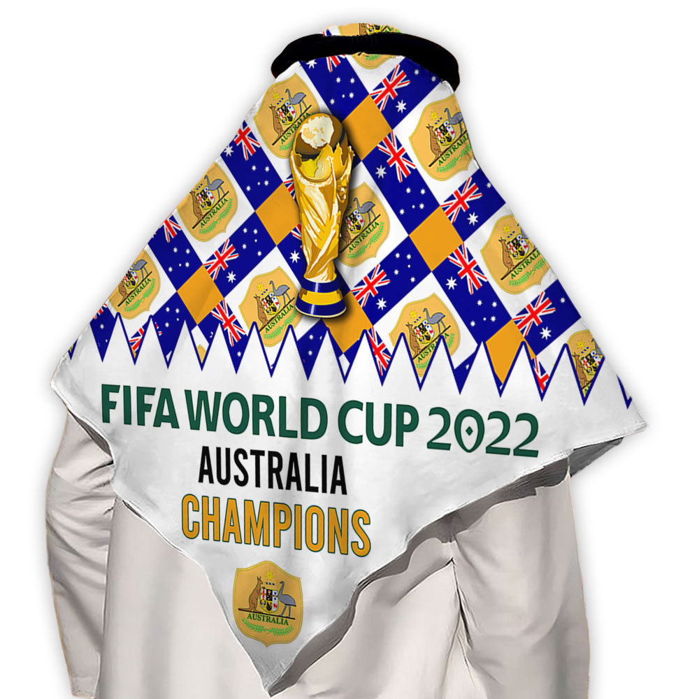 110x110cm World Cup 2022 Australia - Keffiyeh - Owls Matrix LTD