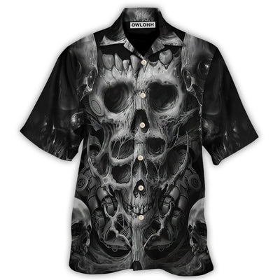 Hawaiian Shirt / Adults / S Skull Dark Inner Demons - Hawaiian Shirt - Owls Matrix LTD