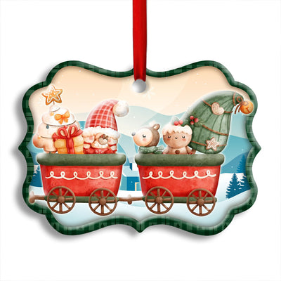Pack 1 Christmas Santa Is Coming Xmas Lover - Horizonal Ornament - Owls Matrix LTD