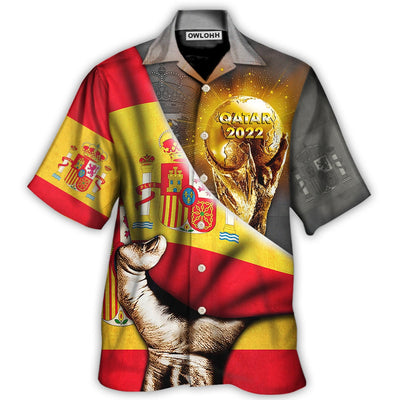 Hawaiian Shirt / Adults / S World Cup Qatar 2022 Spain Will Be The Champion - Hawaiian Shirt - Owls Matrix LTD