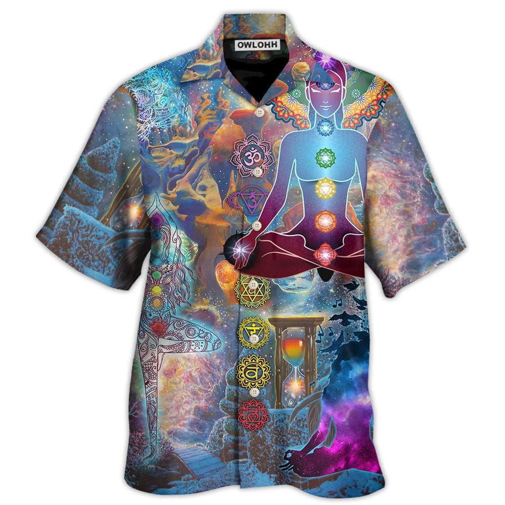 Hawaiian Shirt / Adults / S Yoga Galaxy Peace Your Soul - Hawaiian Shirt - Owls Matrix LTD