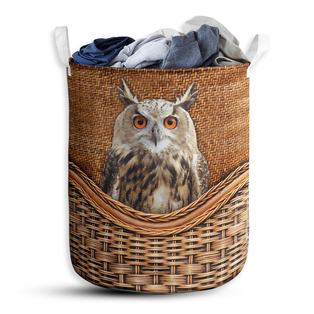 S: 17.72”x13.78” (45x35 cm) Owl Basic Style – Laundry Basket - Owls Matrix LTD