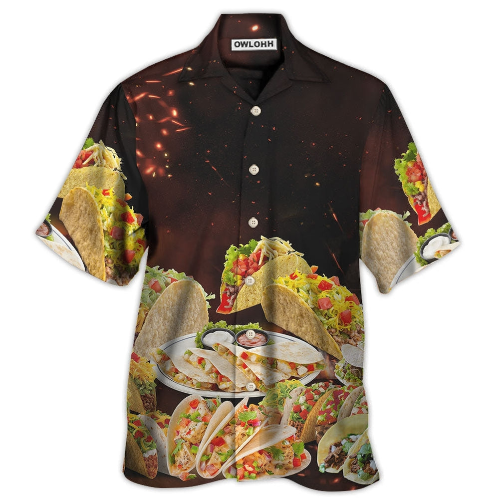 Hawaiian Shirt / Adults / S Food Tacos Fast Food Delicious - Hawaiian Shirt - Owls Matrix LTD