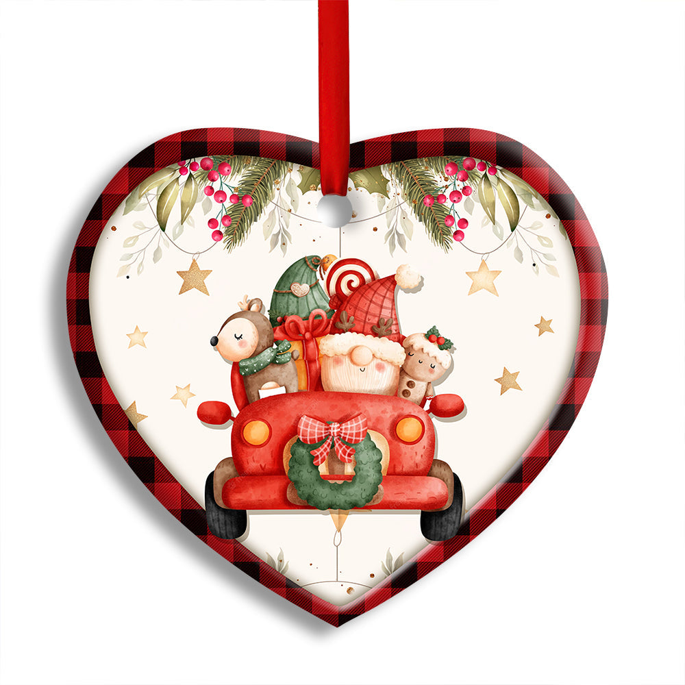 Pack 1 Christmas Merry Christmas Magic Of Christmas - Heart Ornament - Owls Matrix LTD