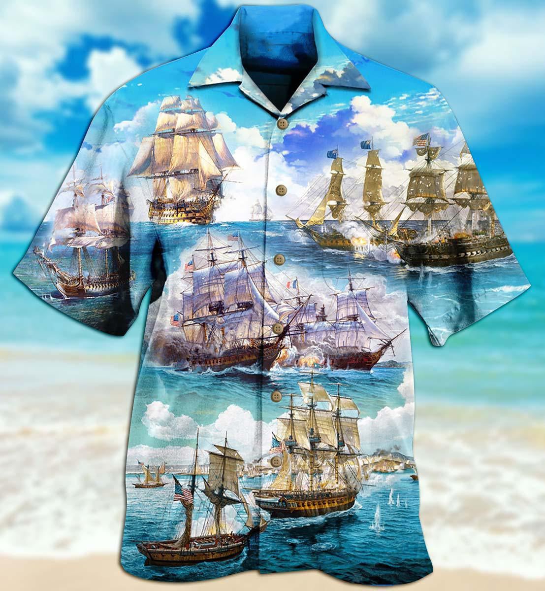 Sailing Go To The Sea - Hawaiian Shirt - Owls Matrix LTD