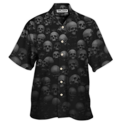 Hawaiian Shirt / Adults / S Skull Let Them Go To Hell - Hawaiian Shirt - Owls Matrix LTD