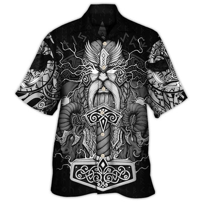 Viking Warrior Thor God Of Thunder - Hawaiian Shirt - Owls Matrix LTD