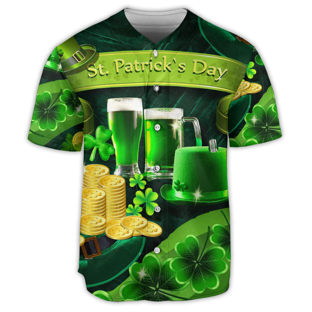 S Irish Happy St.Patrick's Day - Baseball Jersey - Owls Matrix LTD