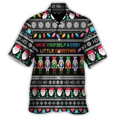 Hawaiian Shirt / Adults / S Christmas Have Yourself A Cosy Little Christmas - Hawaiian Shirt - Owls Matrix LTD