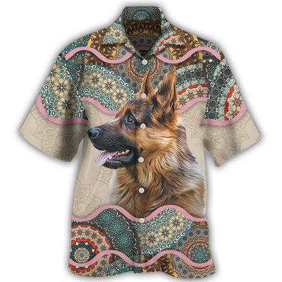 4 / Adults / S German Shepherd My Cool Dog Various Style - Hawaiian Shirt - Owls Matrix LTD