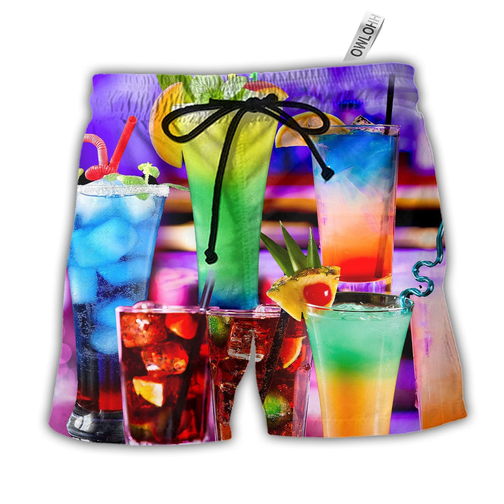 Beach Short / Adults / S Cocktail For You Bartender Drinking Bar - Beach Short - Owls Matrix LTD