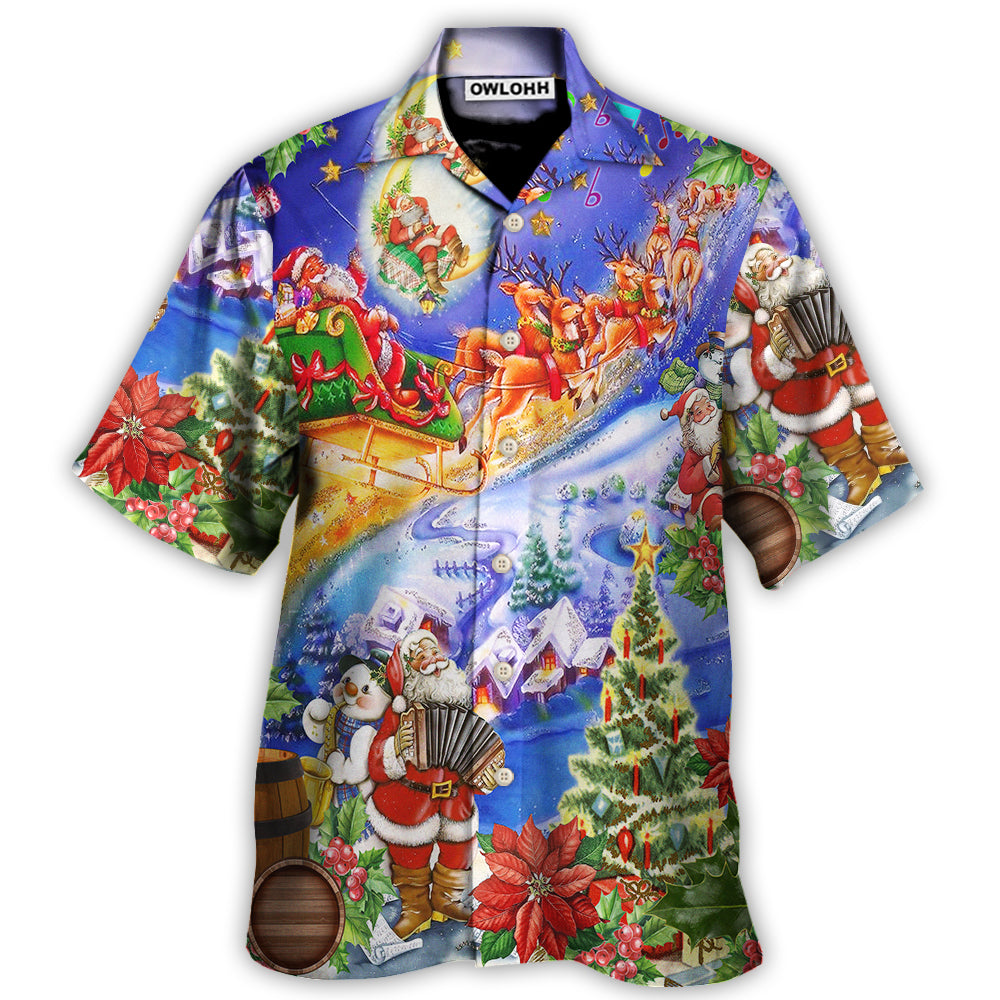 Hawaiian Shirt / Adults / S Christmas Santa Claus Love - Hawaiian Shirt - Owls Matrix LTD