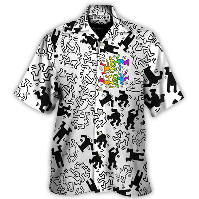 Hawaiian Shirt / Adults / S LGBT Be Proud Of Who You Are - Hawaiian Shirt - Owls Matrix LTD