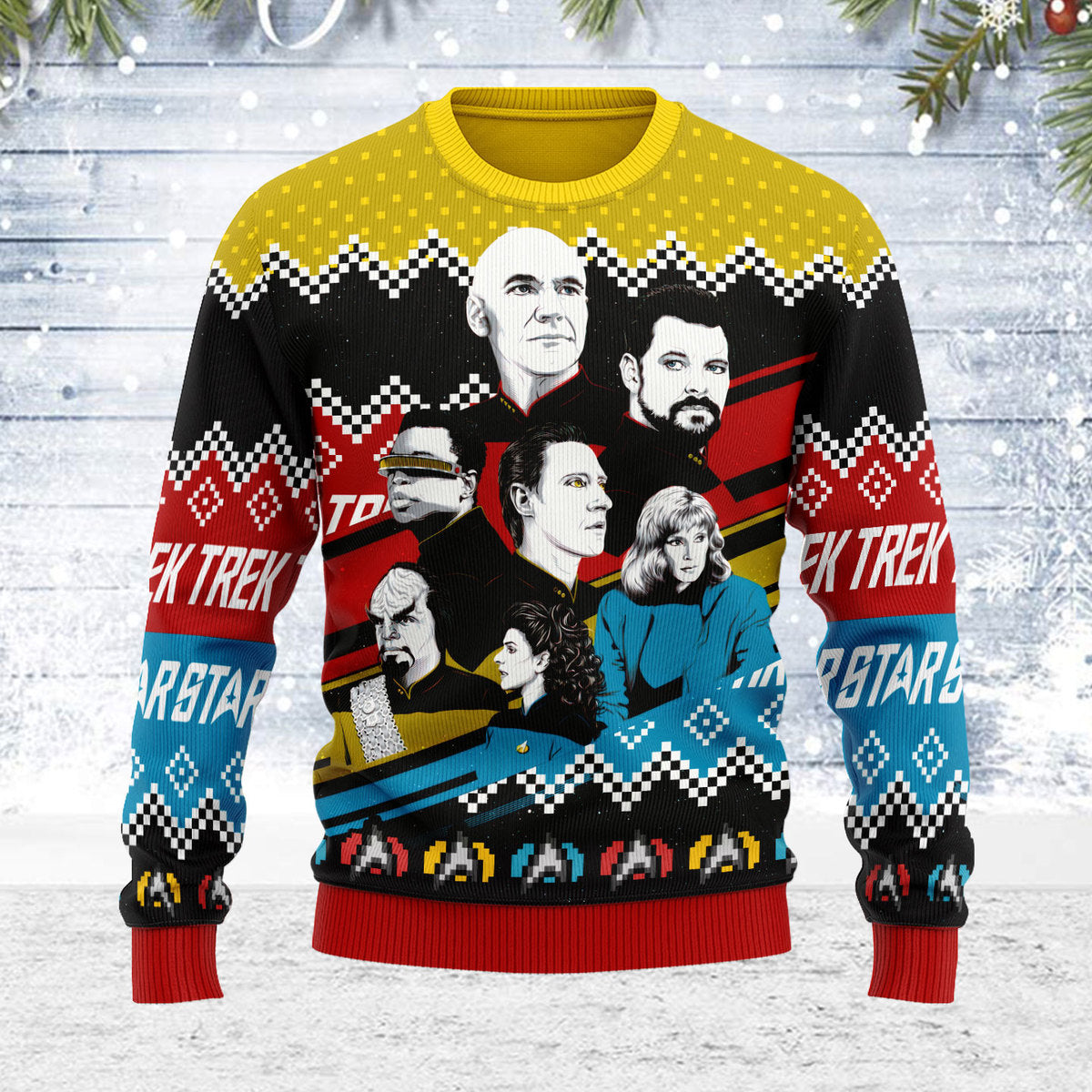 Star Trek Live Long And Prosper Christmas - Sweater - Ugly Christmas Sweater