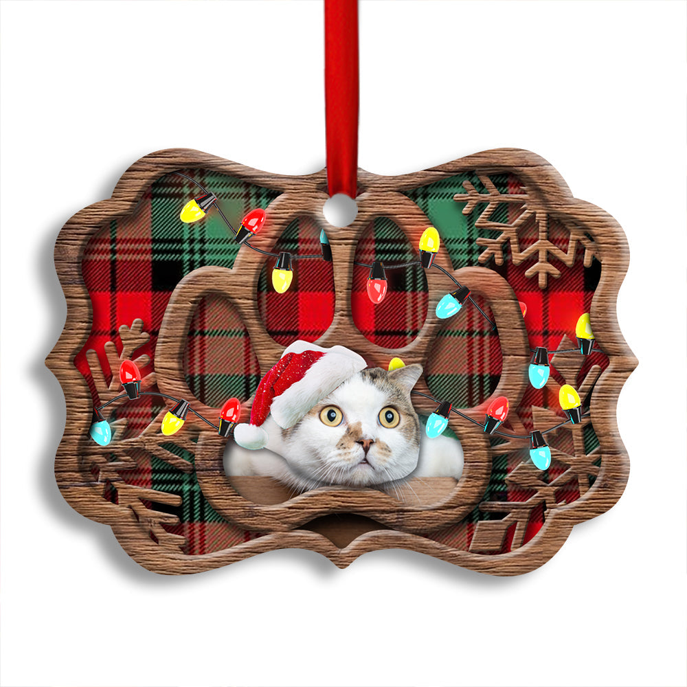 Pack 1 Christmas Meowy Xmas Gifts For Cat Lovers - Horizontal Ornament - Owls Matrix LTD