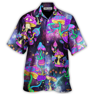 Hawaiian Shirt / Adults / S Hippie Mushroom Hippie Life Lover - Hawaiian Shirt - Owls Matrix LTD
