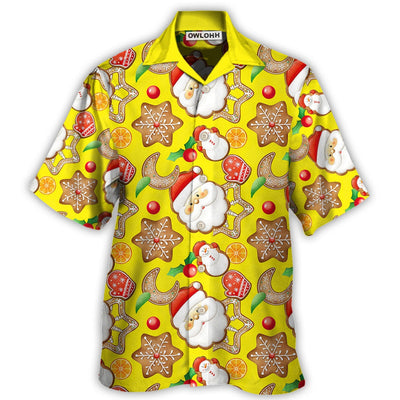 Hawaiian Shirt / Adults / S Christmas Santa Snowman Gingerbread And Sweets - Hawaiian Shirt - Owls Matrix LTD