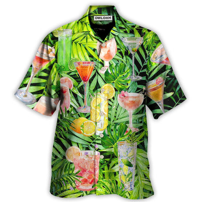 Hawaiian Shirt / Adults / S Cocktail Classy Tropical Summer - Hawaiian Shirt - Owls Matrix LTD