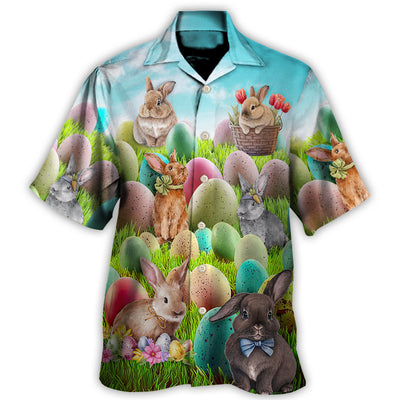 Easter This Is My Easter Shirt Rabbit Funny Happy Easter - Hawaiian Shirt - Owls Matrix LTD