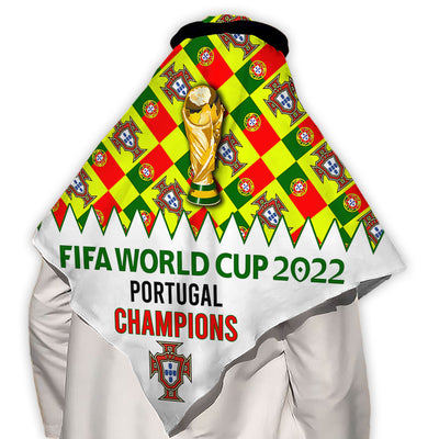 110x110cm World Cup 2022 Portugal Champions - Keffiyeh - Owls Matrix LTD