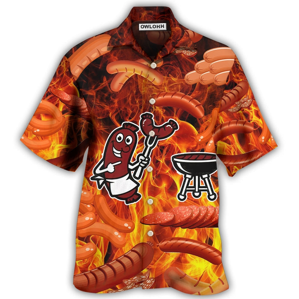 Hawaiian Shirt / Adults / S Food Sausage Once You Put My Meat - Hawaiian Shirt - Owls Matrix LTD
