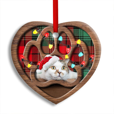 Pack 1 Christmas Meowy Xmas Gifts For Cat Lovers - Heart Ornament - Owls Matrix LTD