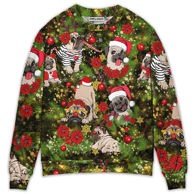 Sweater / S Christmas Have Yourself A Merry Little Pugmas - Sweater - Ugly Christmas Sweaters - Owls Matrix LTD