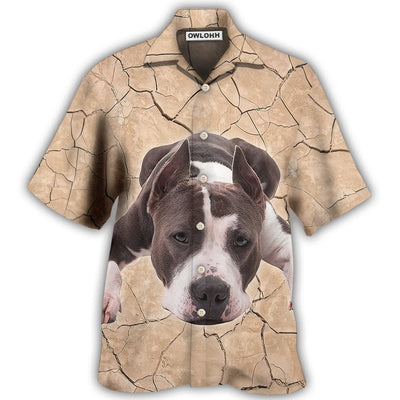 Hawaiian Shirt / Adults / S Pitbull On The Ground - Hawaiian Shirt - Owls Matrix LTD