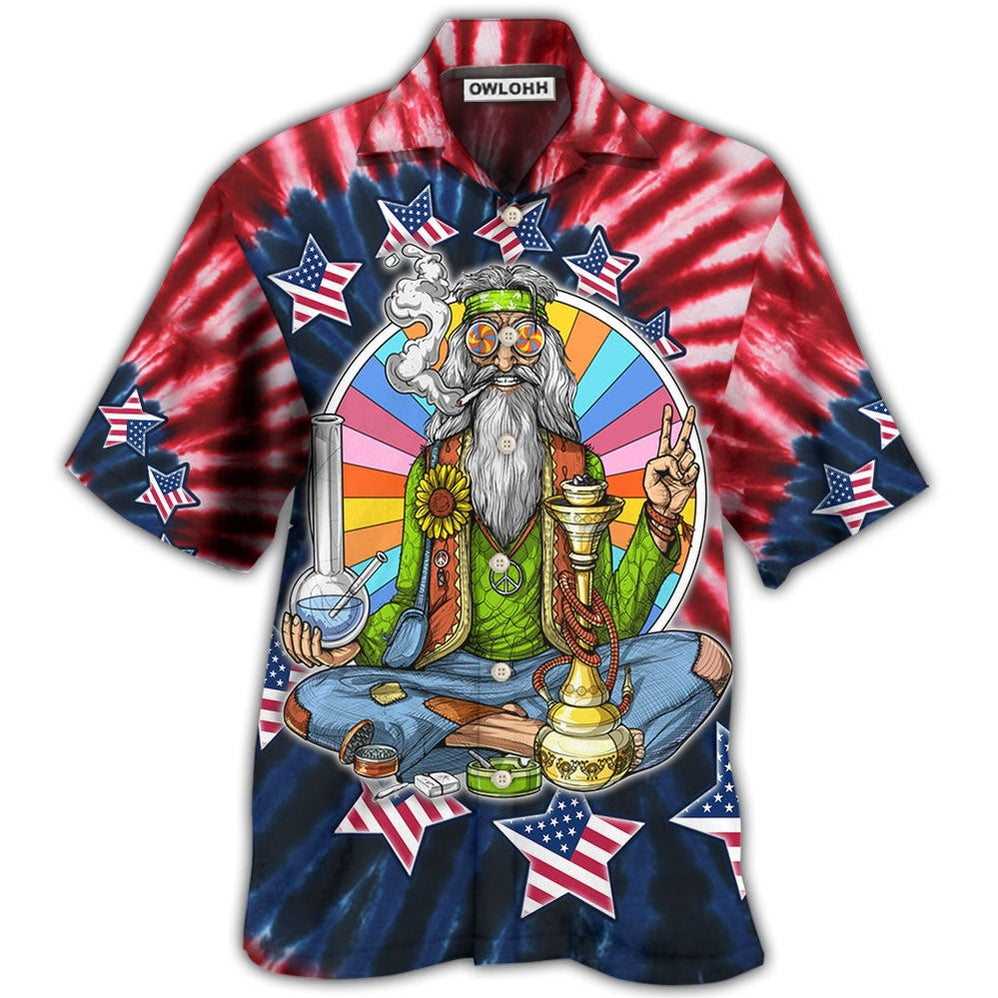 Hawaiian Shirt / Adults / S Hippie Independence Day Is Coming - Hawaiian Shirt - Owls Matrix LTD