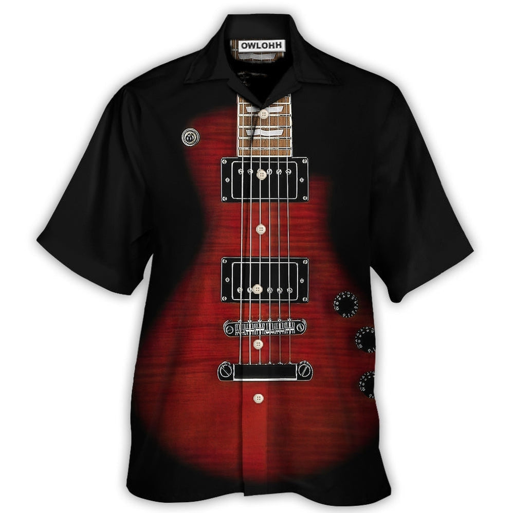 Hawaiian Shirt / Adults / S Guitar Electric Guitar Classic Rock - Hawaiian Shirt - Owls Matrix LTD