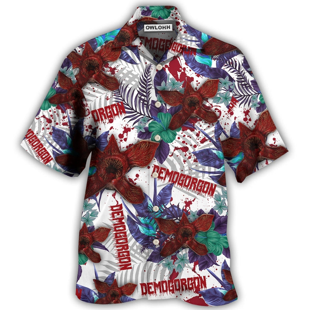 Hawaiian Shirt / Adults / S Demogorgon Monster Hawaiian Pattern - Hawaiian Shirt - Owls Matrix LTD