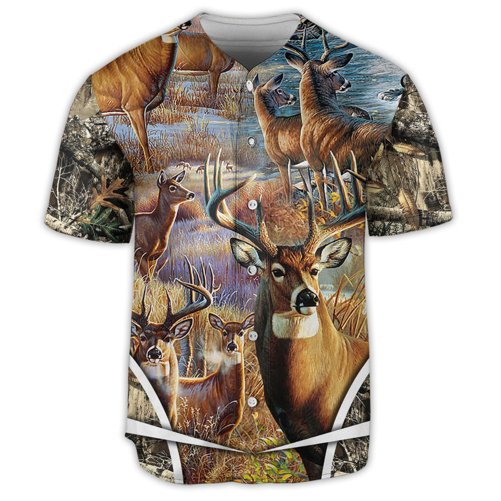 S Hunting Deer Forest Hunting Lover - Baseball Jersey - Owls Matrix LTD