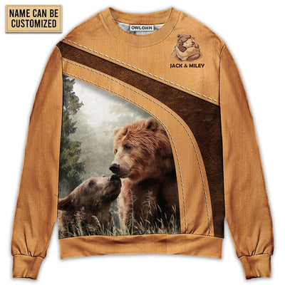 Sweater / S Bear An Old Bear Live Here With His Honey Personalized - Sweater - Ugly Christmas Sweaters - Owls Matrix LTD