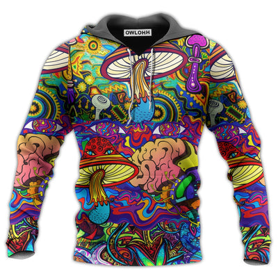 Unisex Hoodie / S Hippie Mushroom Colorful Lover - Hoodie - Owls Matrix LTD