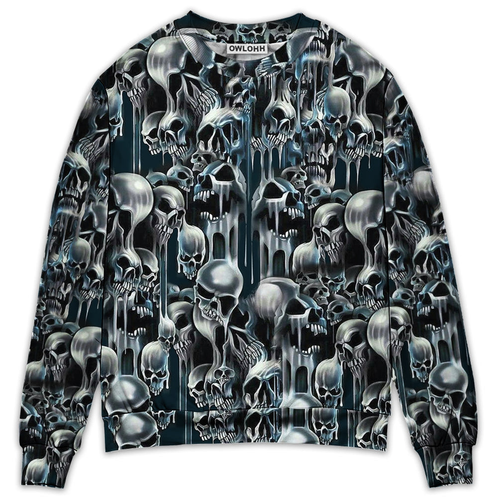 Sweater / S Skull It's Hot in Here - Sweater - Ugly Christmas Sweaters - Owls Matrix LTD
