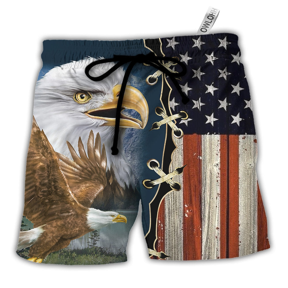 America Eagle Wildlife Faith - Beach Short - Owls Matrix LTD