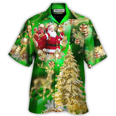 Hawaiian Shirt / Adults / S Christmas Tree Green Style - Hawaiian Shirt - Owls Matrix LTD