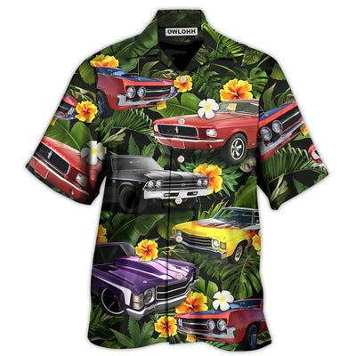 Hawaiian Shirt / Adults / S Muscle Car Tropical Vibe - Hawaiian Shirt - Owls Matrix LTD
