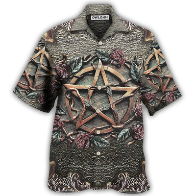 Hawaiian Shirt / Adults / S Wicca Halloween Amazing Mystical Witch - Hawaiian Shirt - Owls Matrix LTD