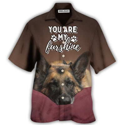 Hawaiian Shirt / Adults / S German Shepherd Sleepy Dog You Are My Furshine - Hawaiian Shirt - Owls Matrix LTD